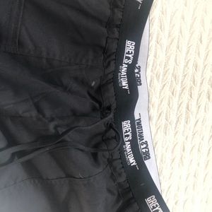 Black greys anatomy scrub bottoms brand new